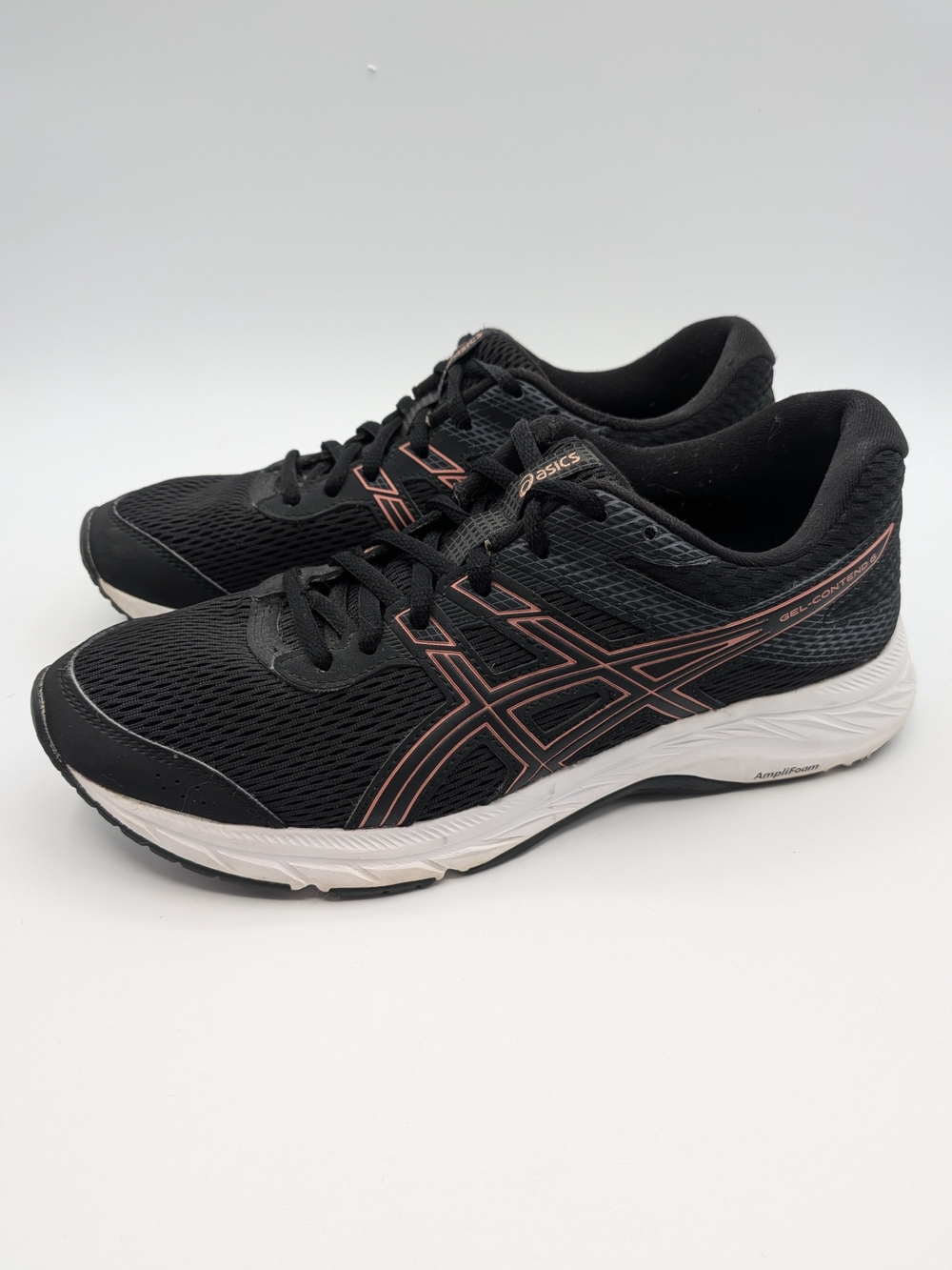 ASICS GEL-Contend-6 Black Workout Shoes Women Size 8